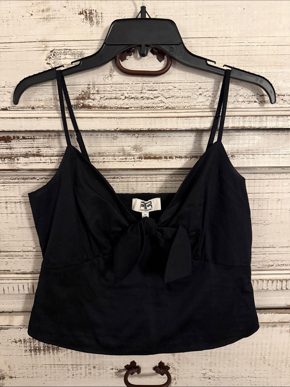 Robert Rodriguez Black Tie-Front Camisole